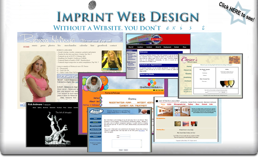 ��► A QUALITY WEBSITE IN YOUR BUDGET! * FREE Business Card Designs, SEO!!There are many companies ready to charge you more than you should spend on a website.  We give you a reason to spend a little less and get a lot more and we guarantee ALL our work, including: ►Custom web design!►FREE Search Engine Optimization!►FREE business card design!►FREE Maintenance!►FREE Unlimited Stock Images!►Flash!►Logos!►graphics & Flyers!►Contact & Order Forms!►E-Commerce!►Photoshop!►Re-design!►Domain & Hosting!►Email Blast & Subscription Services! See our most recent work here: http://www.ImprintWeb.com  Location: BENDits NOT ok to contact this poster with services or other commercial interests		